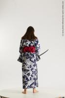 JAPANESE WOMAN IN KIMONO WITH SWORD SAORI 11B